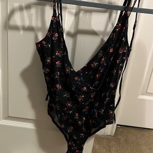 Floral Strappy Urban Outfitters Bodysuit